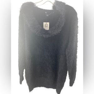 NWT Zeagoo Women's Black Sweater W/ Scoop Neck and Long Sleeve